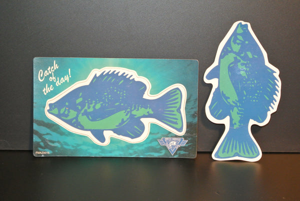 "Catch of the Day" Crappie Fish Fridge Magnet