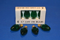 Light Bulbs, 4 Pack, C7, 120v