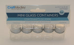 5pc. Mini Glass Containers