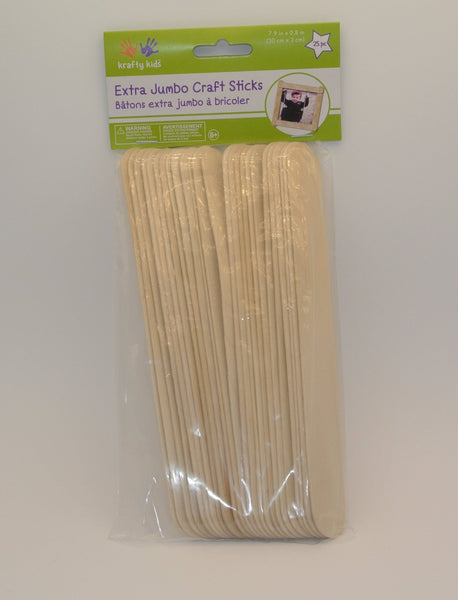 Crafter's Square Jumbo Natural Craft Sticks, 60-ct. Packs