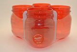 4 Pack Plastic Drinking Jars
