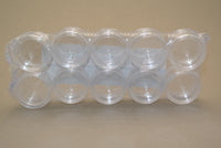 10 Pack Round Plastic Containers