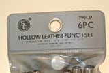 6pc Hollow Leather Punch Set