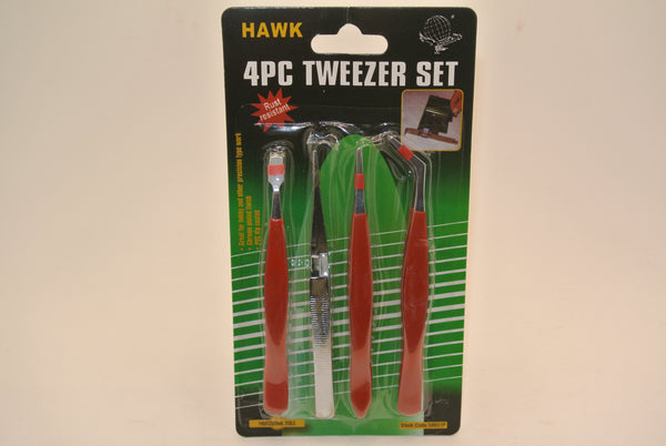 4pc Tweezer Set