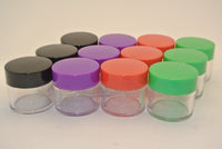 12pc Assorted 20mL Plastic Jars