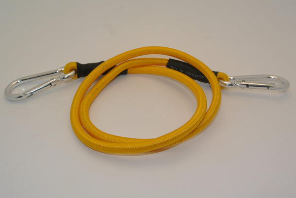 36" Yellow Bungee Cord with 2 Carabiners