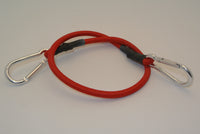 24" Red Bungee Cord with 2 Carabiners