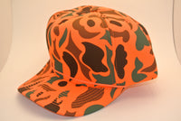 Blaze Orange Camo Hat