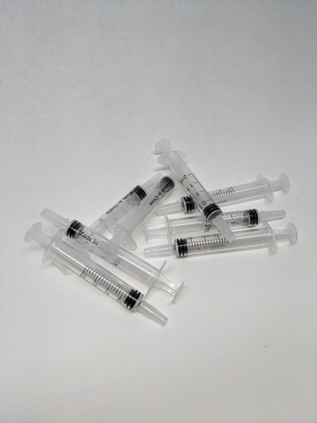 8 pc. Plastic Syringes 2mL